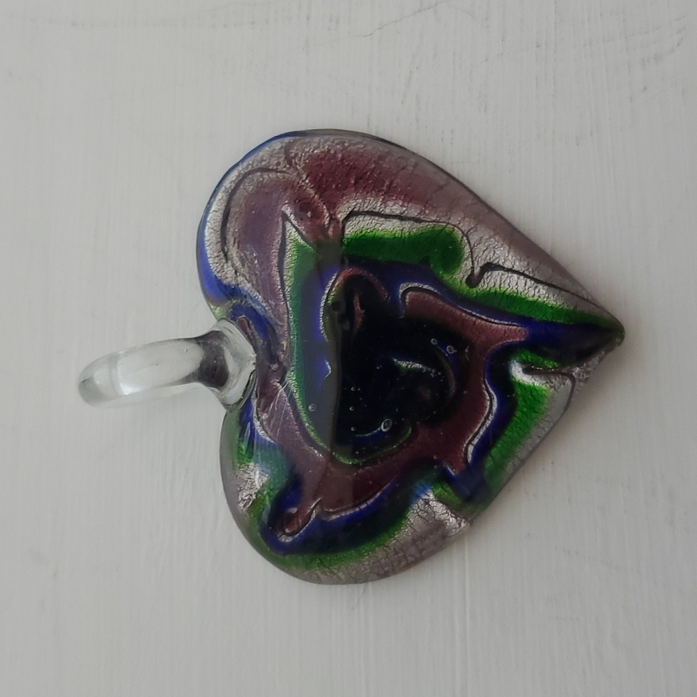 Glass Heart Pendant